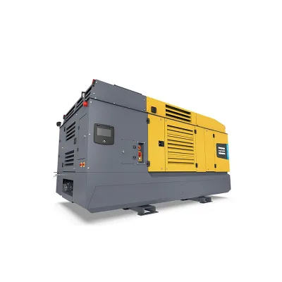 EU EPA CE certification 375-400 CFM 7-8Bar portable Cummins diesel engine-driven air compressor after-cooler burst hammer