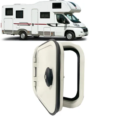 Aluminum Framed Access Door with Locking Latch and Weatherproof Seal for RV