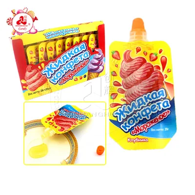 Fruit Jam Candy in Bag, Ice Cream Jam