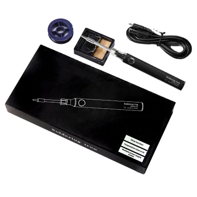 Portable Rechargeable USB Soldering Iron Pen Adjustable Temperature Cordless Iron with Soldering Iron Tips