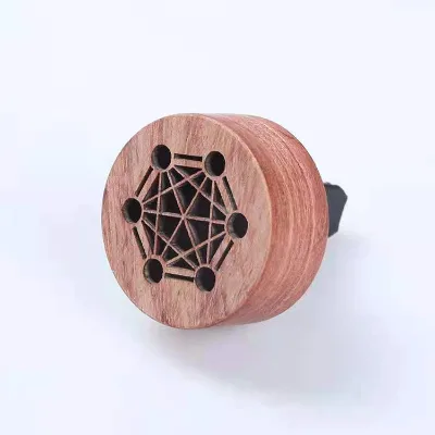 Small Lava Rock Diffuser, Passive Essential Oil Diffuser with Natural Beechwood Base for Sauna Room Desk Office Car Small Spaces