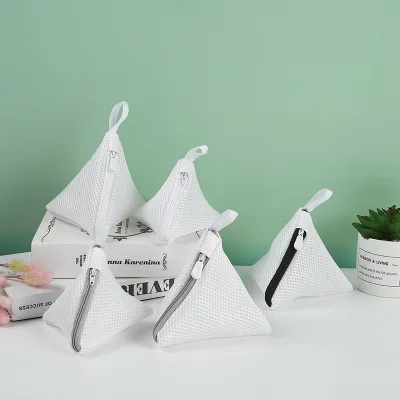 Multi-color Mini Multi-functional Modern Minimalist Style Laundry Bag; Polyester Mesh Wash Bag Protect Clothing From Deformation