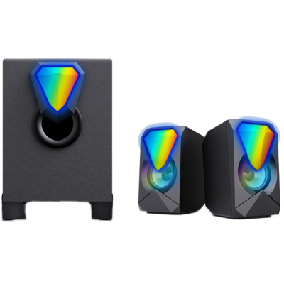 7 Colors Back Lighted Music Equipment Home Speaker Game Home Theater Sound System Speaker KTV Subwoofer