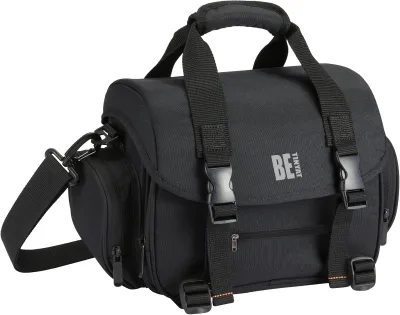 Camera Bag, Easy to Carry, Light and Durable, Black, Orange Inside, Solid
