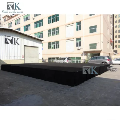 Stage with Skirts Outdoor Event Mobile Smart Stage with Aluminum Riser