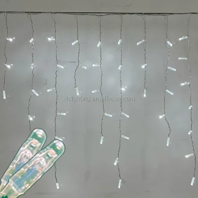 Outdoor Holiday Party Led Icicle Light PVC Wire Filling Led Ice Curtain Ice Strip Light Length 3m High 0.5m120 Light IP65