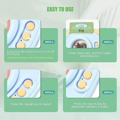 Cross-Border PVC Educational English Flash Cards for Children 0-2 Years Insert-Card Machine Shopee Early Learning