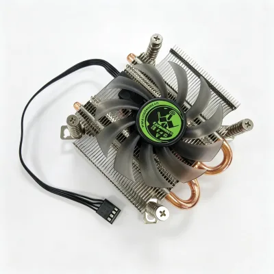 Ultra Thin 1U CPU Cooler with 2 Heatpipe for Intel LGA 775 115X Mini-ITX