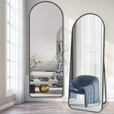 Factory Sale Aluminum Full Length Mirror Frame Rounded Corner Aluminum Standing Mirror Frame