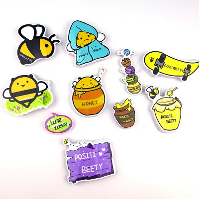 Cute Cartoon Paper Stickers Rolls Kids Wild Animals Smiley Face Love Star Christmas Birthday