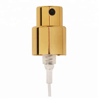FEA15mm Crimpless Perfume Spray Pump With Aluminum Collar and Caps 15mm Gold Sliver Black Perfume Atomizer Customize Tube Length