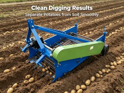 Single Row Potatoes Harvester for Precision Root Crop Collection