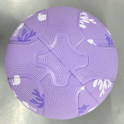 Colorful Design Cheapest Official Size and Weight Basketball PU Rubber Basketball