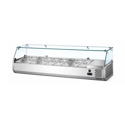 Commercial Double Door Pizza Prep Fridge Salad Bar Sandwich Prep Rack