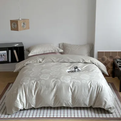 Factory Direct High Quality 100% Cotton Bed Linen Modern Design Woven Bed Sheets for Home Queen King Twin Sizes Available