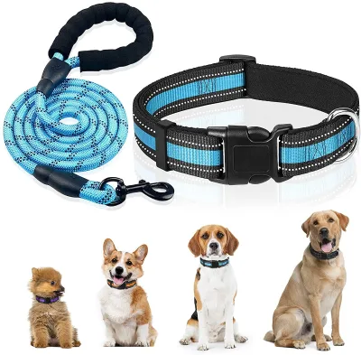 Custom Modern Plastic & Nylon Reflective Pet Harness & Dog Leash Set with Polyester Collar Soft & Adjustable for Small Dogs