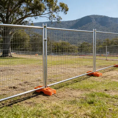 MaiFa Australia Standard Temporary Fence Hot Dip Galvanized Zinc Steel Portable Construction Safety Fence Panels