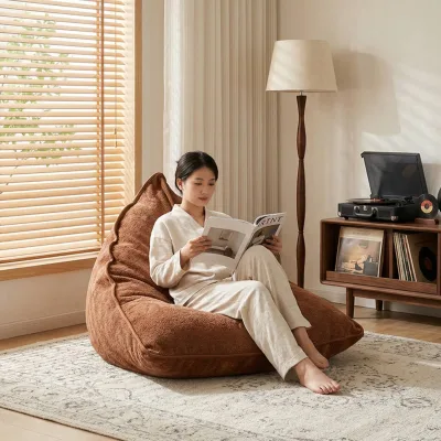 Comfortable Bean Bag Single Sofa Chair Stylish Cheap Fabric Foam Sofa Chair Modern Living Room Leisure Sofa Chair for Sale