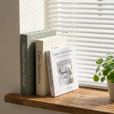Custom Logo Faux Book Storage Box 3PCS Set Magnetic Hidden Compartment Decorative Fake Book Supplier