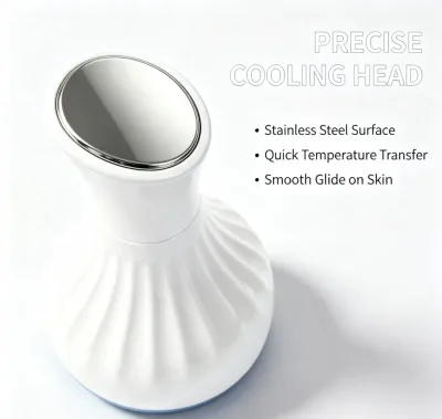 BINZIM Double Heads Stainless Steel Ice Hammer Facial Ice Globe with US Plug for Face Body Legs/Arms Skin Rejuvenation Eye Care