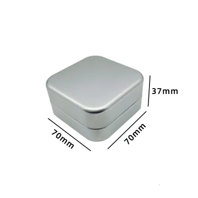 Cross-border Explosions Double-layer Square Draining Aluminum Box Lid Portable Soap Box Travel Hotel Special Metal Can