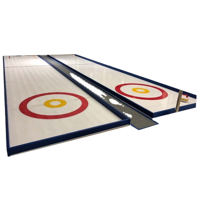 Artificial Ice Skating Rink Curling Game Board Used Synthetic Ice