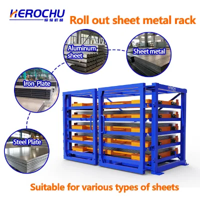 Heavy Duty Multi-Layer Forklift Shelving System Sliding Drawers Steel Construction Bolted Assembly Powder Coated Finish