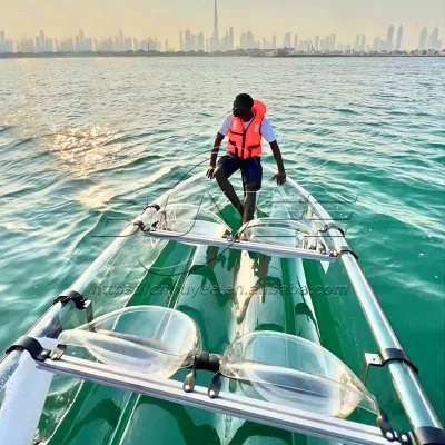 Wholesale Clear Kayak for 6 Person Fishing Recreational Clear Kayak Boat Canoe for Sale