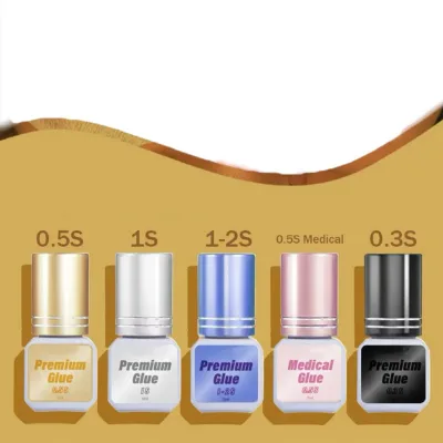 Super Strong Fast Drying 7-8 Weeks Long Retention Waterproof Eye Lash Glue Black With Eyelash Glue Cap