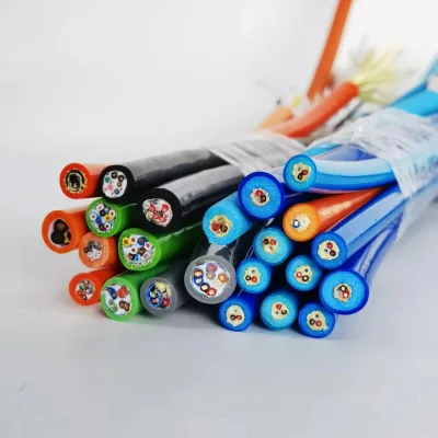 PUR Sheath Subsea Tether Cable High Flexible Torsion Resistant Marine Wire Underwater Detector Transmission Cable