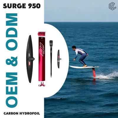 AXIS Foil SURGE 950 Carbon Front Wing Wave Foiling Efficient Pumping Fast Turning Stable Locked Axis Foil SURGE 890 SURGE 1010