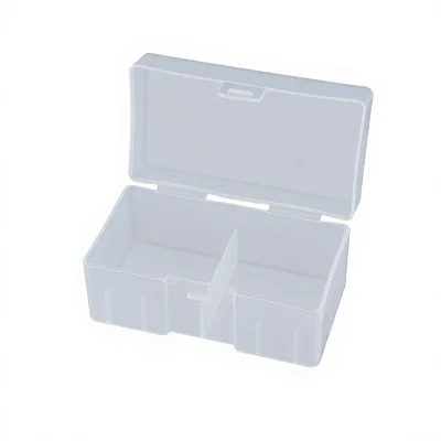 GTB-9012 GLOBALTONE Transparent Hard Plastic Large Battery Storage Box Organizer Protective Container for 12 X 9V Batteries