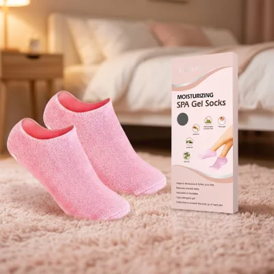 Reusable Moisturizing Spa Gel Socks Softening Gel Heel Socks for Cracked Feet Dry Skin Care Adults
