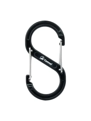 Camnal Aluminum Alloy Figure-8 Keychain S-Shaped Multi-Functional Bottle Hook Carabiner Backpack Quick-Release Clip Lightweight