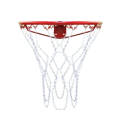 Heavy Duty Stainless Steel Braided Chain Basketball Net Indoor and Outdoor Standard Size Metal Material