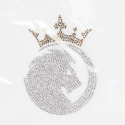 Customized Pictures Rhinestones Heat Transfers Wholesale Heat Press Transfer Hotfix Heat Sheets Transfer for Clothing T-shirt