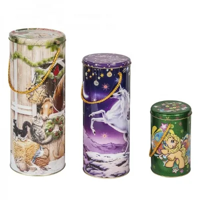 DADI Round Tin Tea Storage Canisters with Secure Lids Reusable Custom Logo Option (Guangdong Origin)