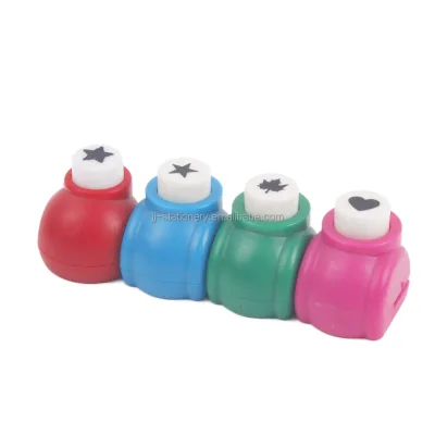 Cute Pattern Mini Hole Puncher Kids Handmade DIY Embossing Device Hole Craft Paper Puncher Drilling Embossing Notebook Puncher