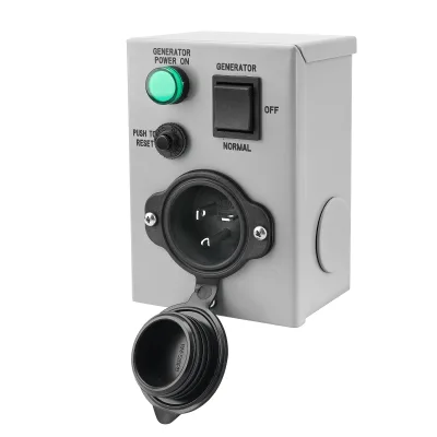 Generator Transfer Switches 20 Amp 125V Generator Manual Transfer Switch with Circuit Breaker,  ,NEMA 5-20P RV Outdoor Power Box