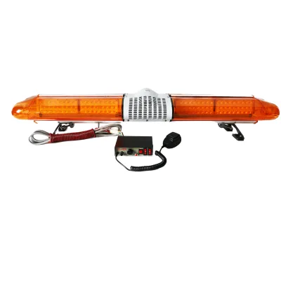 New Fire Car Strobe Amber Warning LED Emergency Flashing Roof Rotating Light Bar Alarm Sound DC12V 108W Combo Beam Angle Biaochi