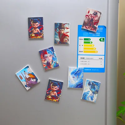 Higher Quality Modern Rectangle Shape Decorative Canvas Magnetic Sticker Fridge Magnet for Back to School with People Design