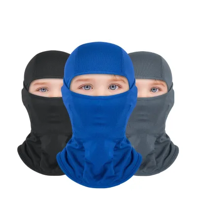 Custom Logo Youth Ski Masks Dustproof Breathable Windproof Headscarf Summer Cooling Balaclava for Kids