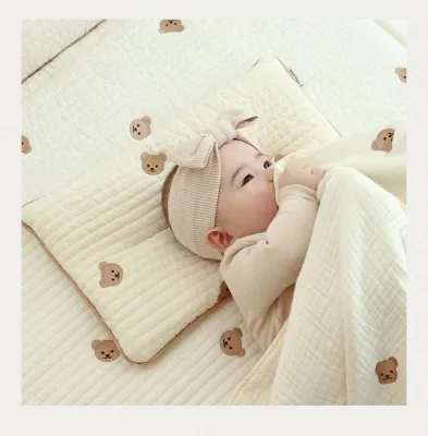 INS Cute Cartoon Muslin Fabric Baby Nursing Pillow