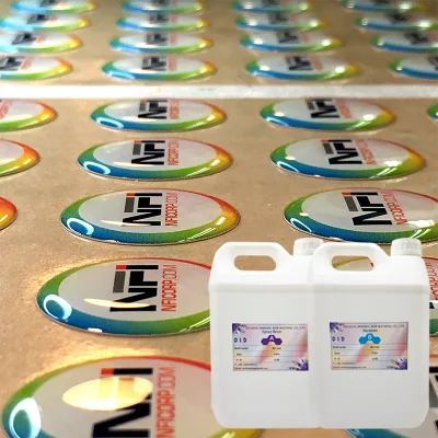 DLD Hick-Viscosity 3:1 Double Component Epoxy Resin-Crystal Clear Non-Run Buildcoat Waterproof 3D Sticker Branding Woodworking
