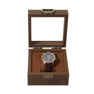 The Same Brand Factory Custom Walnut Watch Clamshell Box-Waterproof Eco-Friendly Customizable Size & Design
