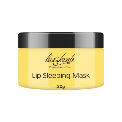 Luxury Spa Overnight Sleep Lip Balm Hydrated Repairing Moisturizing Natural Organic Vegan Collagen Yellow Lip Mask