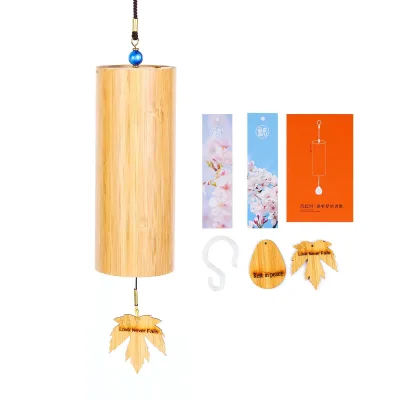 Cheap Wind Chime Wholesale Sound Headling Hand-Cranked Bamboo Wind Chimes Outdoor