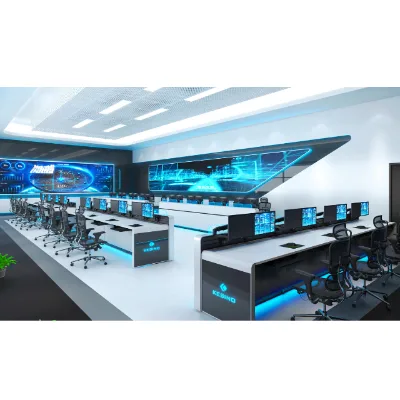 Kesino Modern Aluminum Multi-functional Intelligent Control Room Console for Mall Gym Hotel Bedroom Park Dining NOC/SOC Command