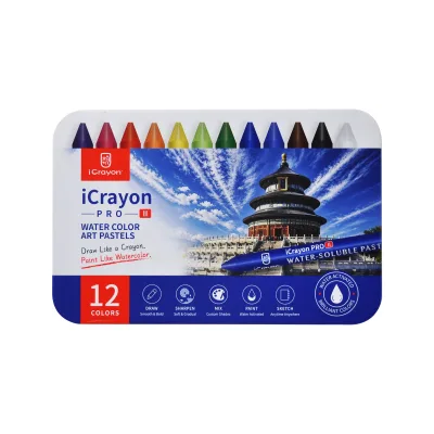 Shanghai Nontoxic Write Smoothly Custom Colors Wax Crayon Model S90-12 for Artists