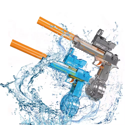 High Speed Desert Eagle Manual Automatic Integration Electric Continuous Fire Water Gun Children's Toy Electric Gun Toys Gun